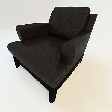 Elegant Upholstered Chair 3D model image 1 