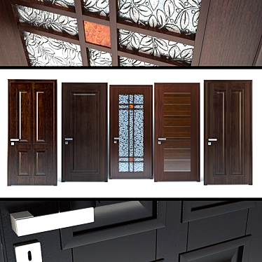 Custom Photo Doors 3D model image 1 