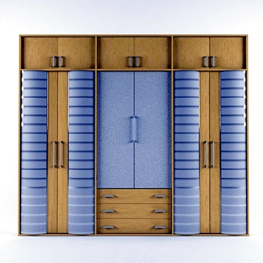 Title: Barcelona Mirror Wardrobe 3D model image 1 