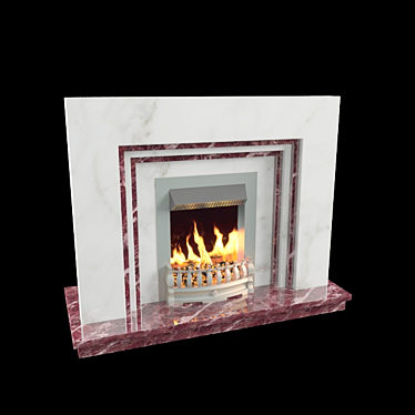 Fireplace Rustic Red