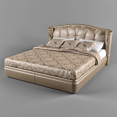 Luxury Turri Milo Bed 3D model image 1 