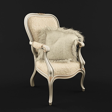 Elegant Savio Firmino Armchair 3D model image 1 