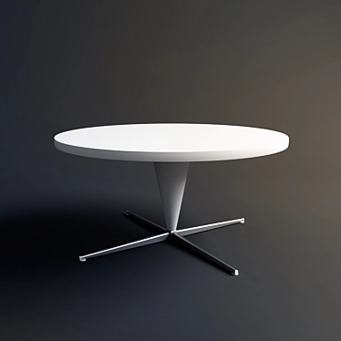 Modern Cone Table: Verner Panton 3D model image 1 