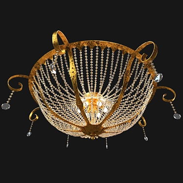 Elegant Crystal Chandelier 3D model image 1 