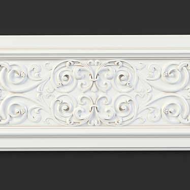 Title: Carved Facade Furniture. CNC Crafted. 3D model image 1 