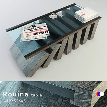 Zini Modern Coffee Table 3D model image 1 