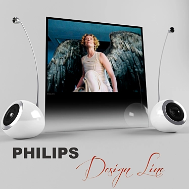 Philips DesignLine: Sleek TV & Sound Spheres 3D model image 1 