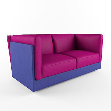 Vibrant Lounge Sofa 3D model image 1 