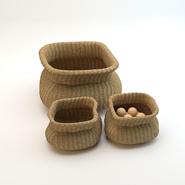 Cozy Knit Bag 3D model image 1 