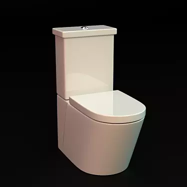 Compact Foley Close Coupled WC 3D model image 1 