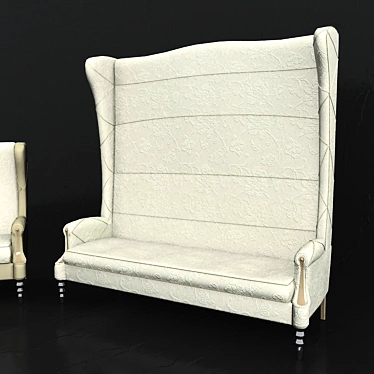 Luxurious Cavalli Siegfrid Sofa 3D model image 1 