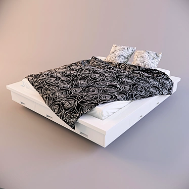 Cozy Dream Bed 3D model image 1 