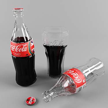 Refreshing Coca-Cola Set 3D model image 1 