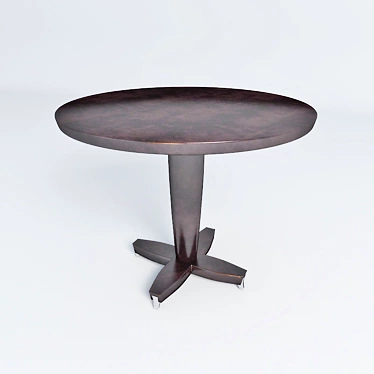 Minimalist Round Table - Height 60cm, Diameter 75cm 3D model image 1 