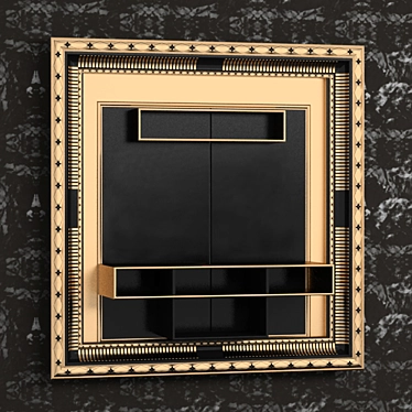 Elegant Art Deco TV Panel 3D model image 1 