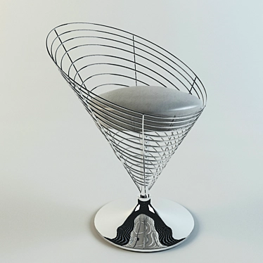 Verner Panton Wire Cone Chair 3D model image 1 