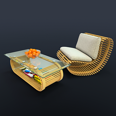 ErgoSeat: Custom Chair & Table 3D model image 1 