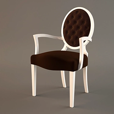 Fendi Gaia Chair: Italian Craftsmanship & Elegance 3D model image 1 