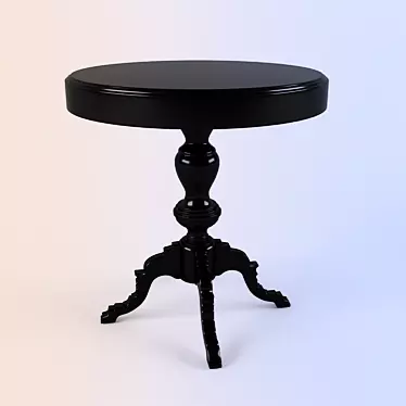 RIMINI Fratelli Barri Black Lacquer Coffee Table 3D model image 1 