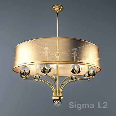 Sigma Elle Due Doroty Chandelier 3D model image 1 