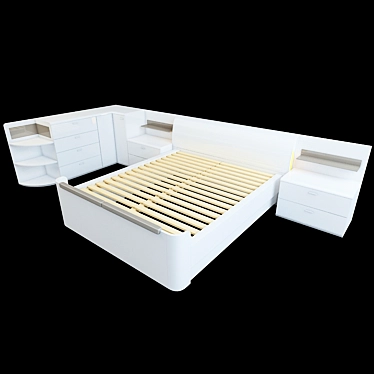 Elegant VENERO II Bedroom Set 3D model image 1 