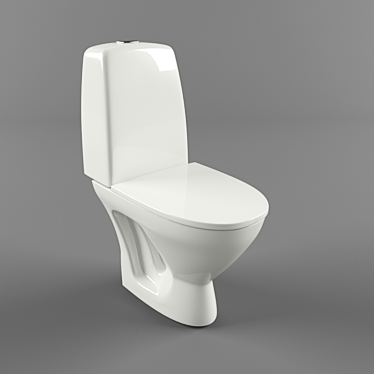 Modern IFO Sign Art Toilet 3D model image 1 