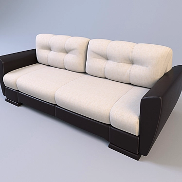 Amsterdam Sofa Bed: Stylish and Functional 3D model image 1 