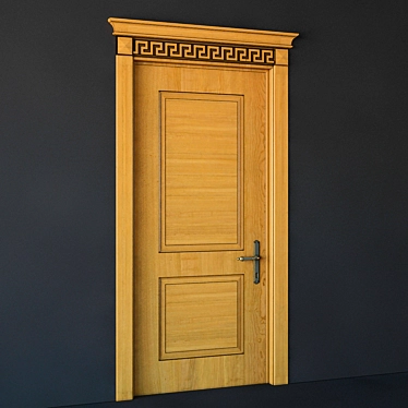 Elegant Classic Door 3D model image 1 