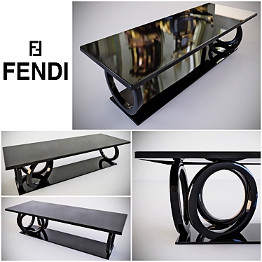 Luxury Italian Dining Table | Fendi Casa 3D model image 1 