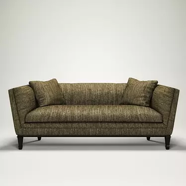 Elegant Barbara Barry Gallery Sofa 3D model image 1 