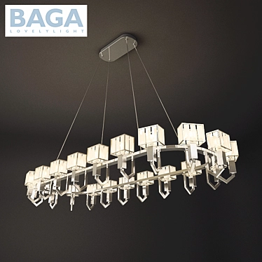 Elegant Chandelier: BAGA Patrizia Garganti 3D model image 1 