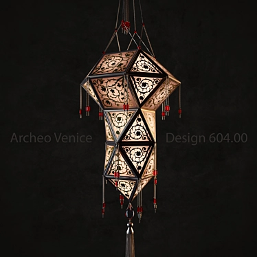 Archeo Venice Design Pendant Light 3D model image 1 