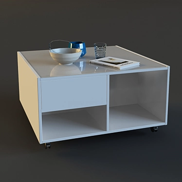 Sleek and Stylish Ikea Coffee Table 3D model image 1 