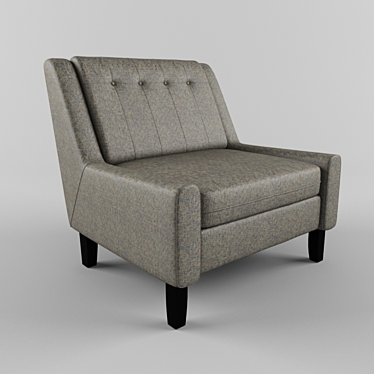 Sleek Armchair for Modern Living 3D model image 1 