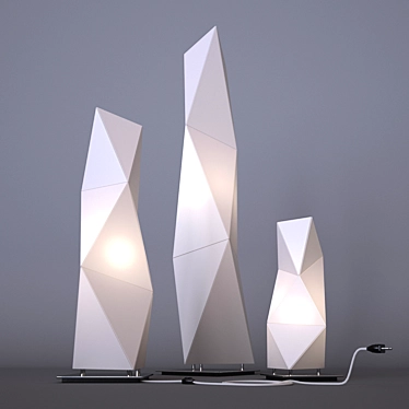 Elegant Diamond Floor Lamp 3D model image 1 