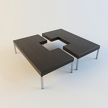 Porada Puzzle: Stylish Coffee Table 3D model image 1 