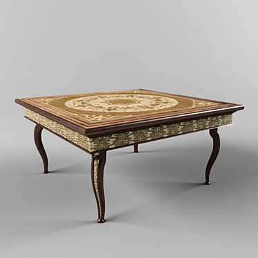 Sleek Modern Coffee Table 3D model image 1 