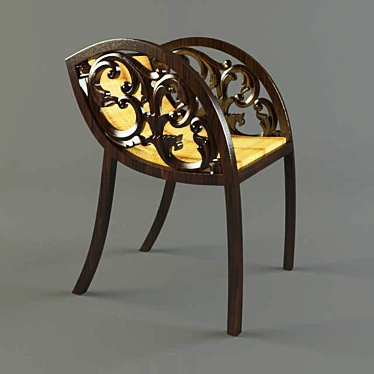 Elegant Arjuna Chair 3D model image 1 