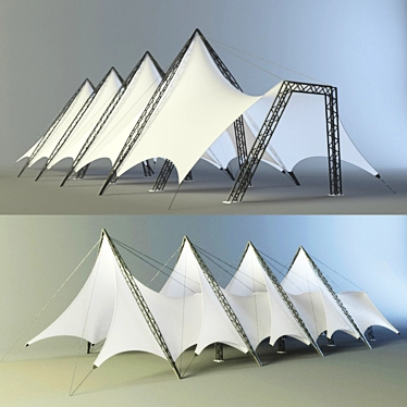 Versatile Outdoor Canopy: Modern Design 3D model image 1 