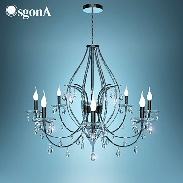 Elegant Albina Chandelier by Osgona 3D model image 1 