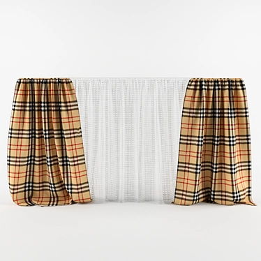 Elegant Drapes: Transform Your Space 3D model image 1 