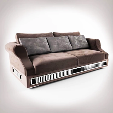 VISMARA Sofa: Stylish and Spacious 3D model image 1 