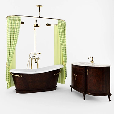 Classic Bathroom Set 3D model image 1 