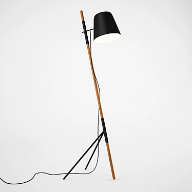 Modern Outrigger Floor Lamp 3D model image 1 