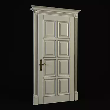 Modern Door Set 3D model image 1 