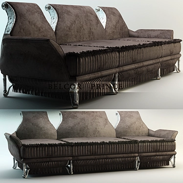 Title: Luxurious Belcor Prince Sofa 3D model image 1 