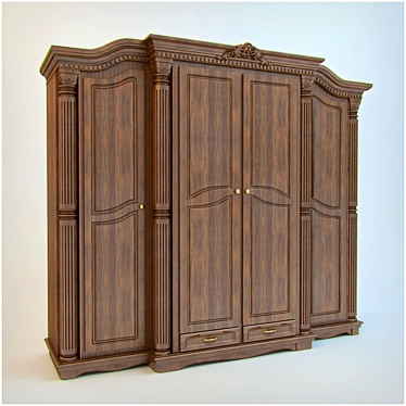 Timeless Elegance: Classic Wardrobe 3D model image 1 