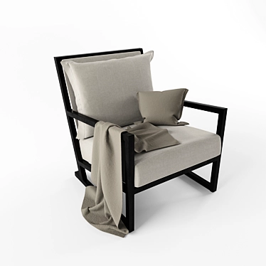 Elegant CLIO Chair by Maxalto 3D model image 1 