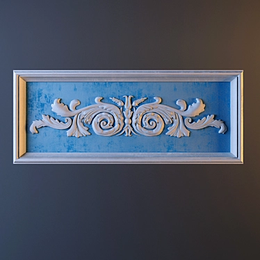 Classic Plaster Wall Panel 3D model image 1 