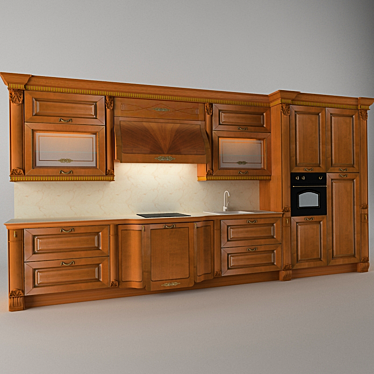 European Prestige Evento Kitchen 3D model image 1 